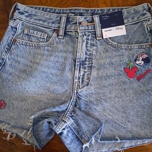 Old Navy x Disney Denim Shorts Juniors Size 2